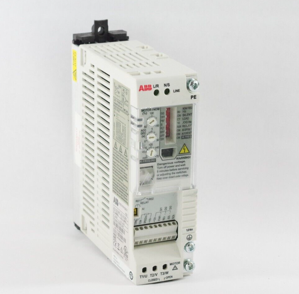 ABB ACS55-01N-02A2-1 Variable Frequency 1/2HP Drive AC motor Speed Controller