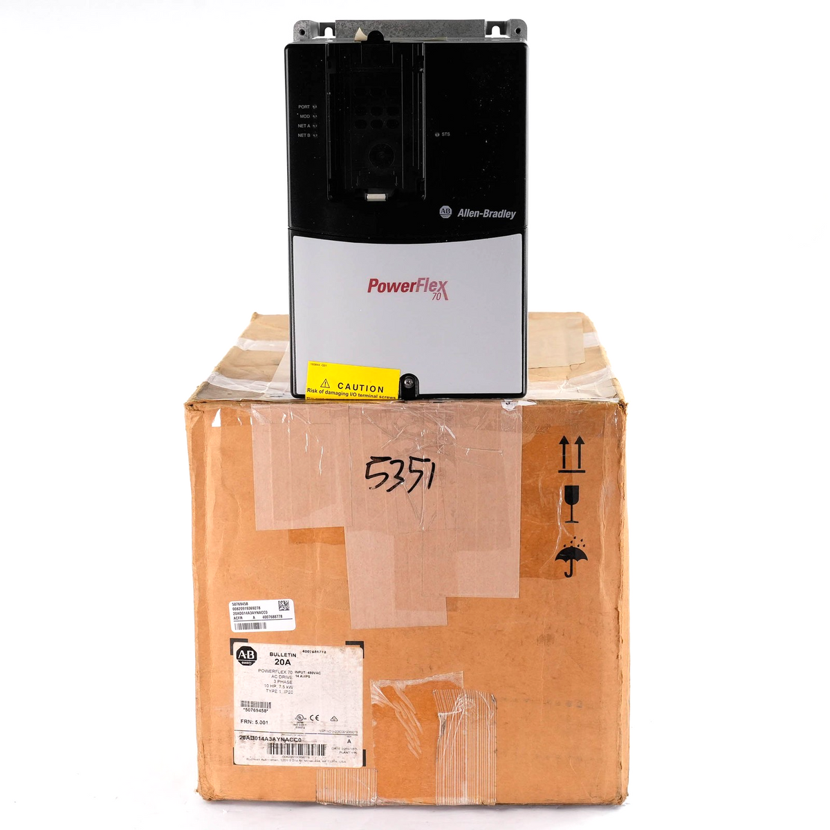 Allen Bradley 20AD014A3AYNACC0 PowerFlex 70 AC Drive 480V 14A 10HP 20AD014A3AYNA
