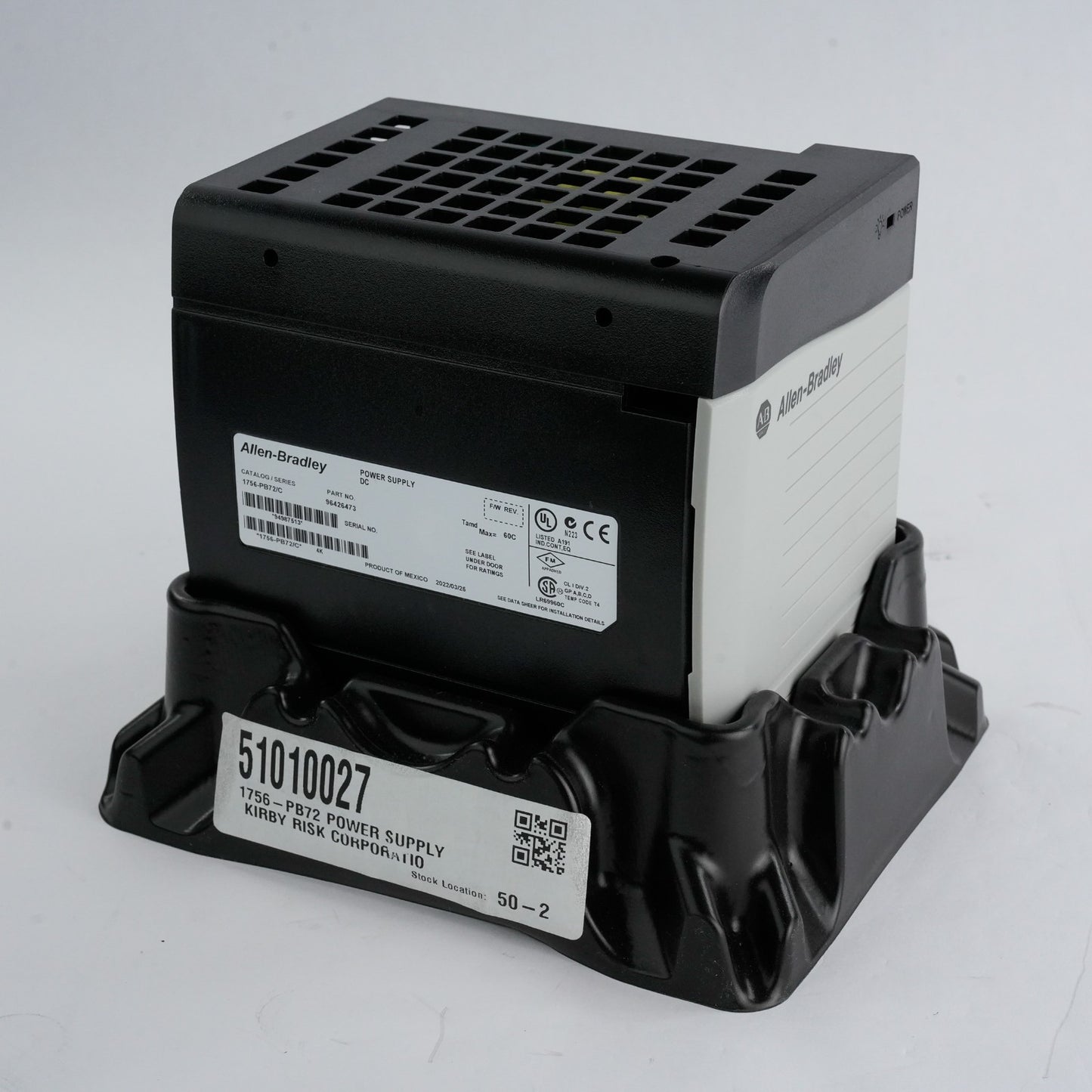 Allen Bradley 1756-PB72/C ControlLogix 24V DC Power Supply 1756PB72/C