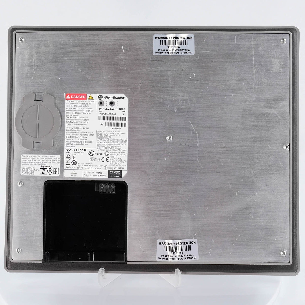Allen Bradley 2711P-T10C21D8S /B PanelView Plus 7 10in Touch 24V 2711PT10C21D8S