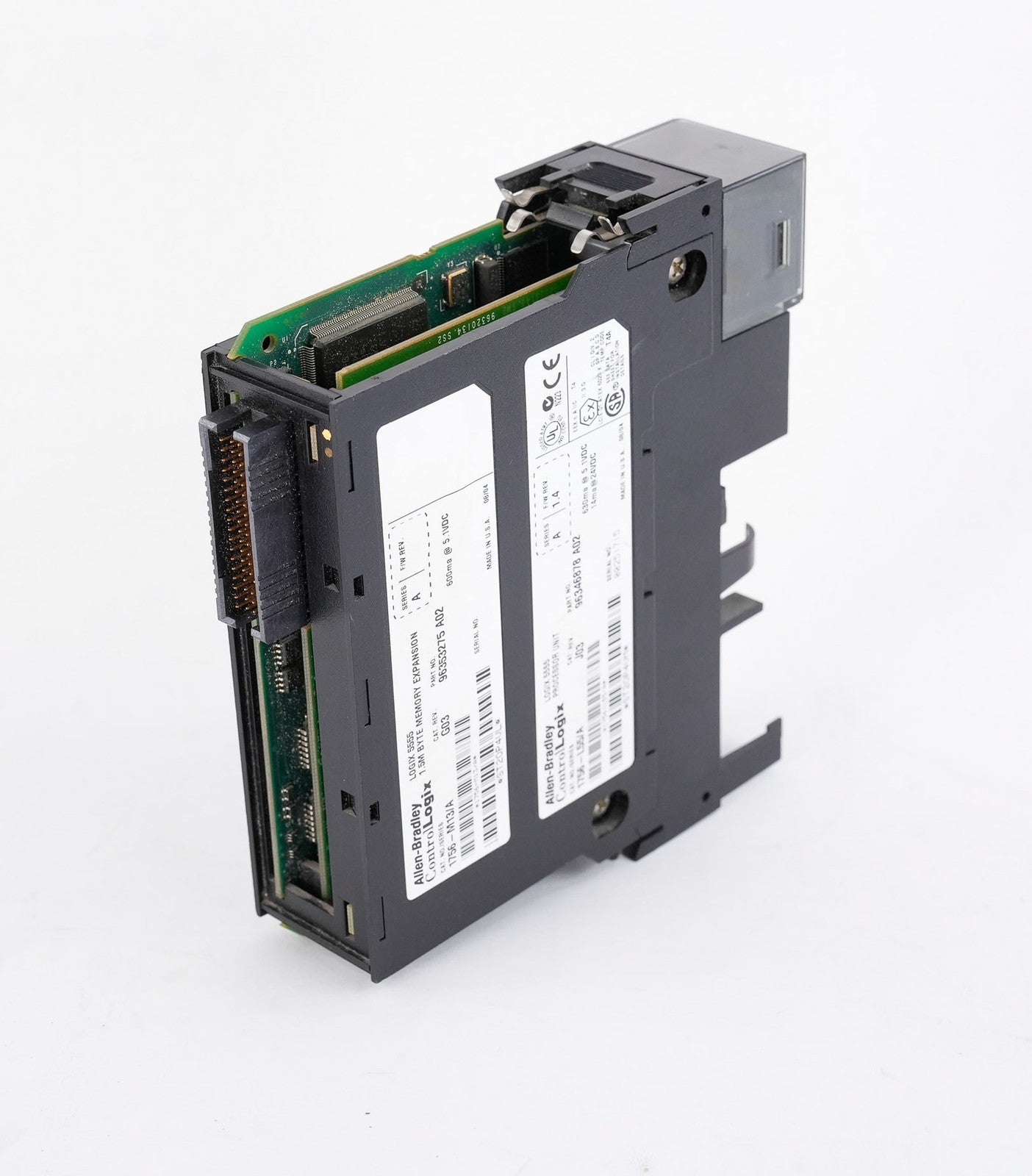 Allen Bradley 1756-L55/A ControlLogix 5555 Processor + 1756-M13/A Memory Module