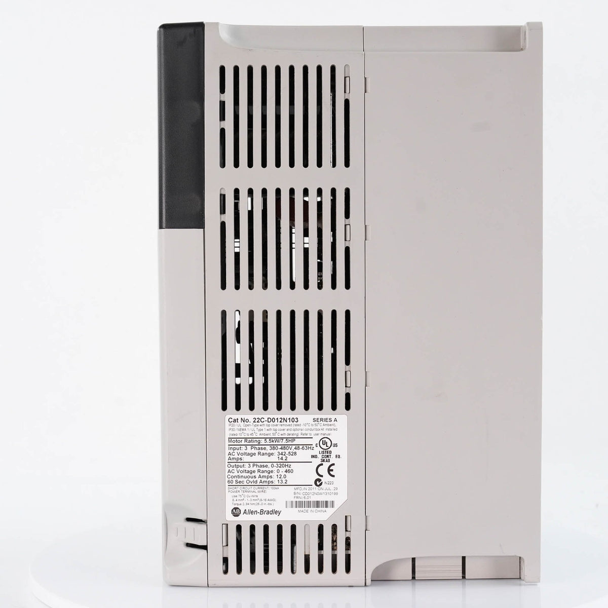 Allen Bradley 22C-D012N103 Ser A PowerFlex 400 AC Drive 480V 5.5kW 7.5HP 12A