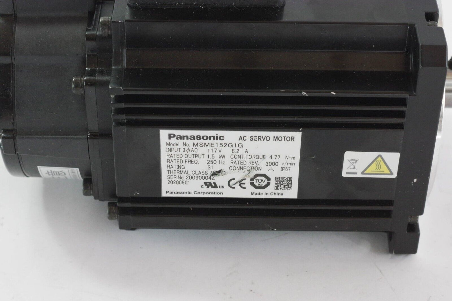 Panasonic MSME152G1G AC Servo Motor - New Without Box