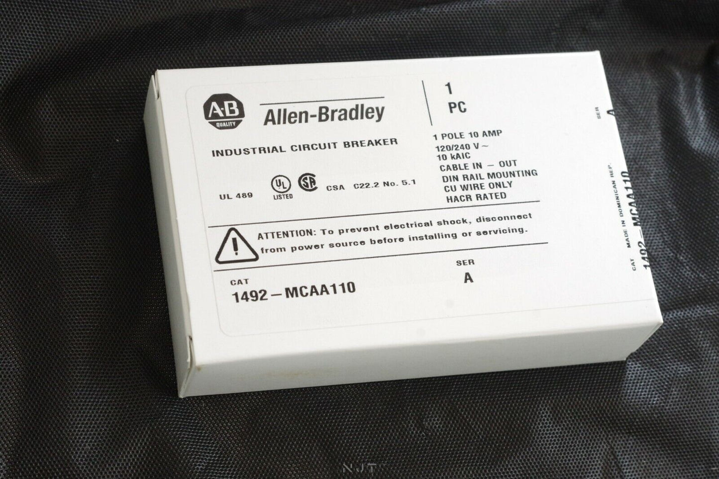 Allen Bradley 1492-MCAA110 Circuit Breaker 10A Series A 1 Pole