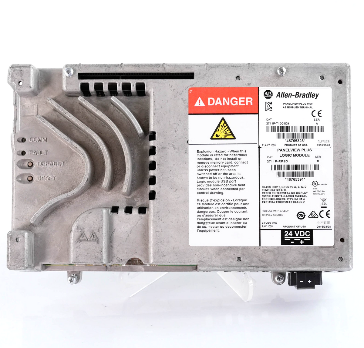 Allen Bradley 2711P-RP9D Ser B PanelView Plus 6 Logic Module 512MB