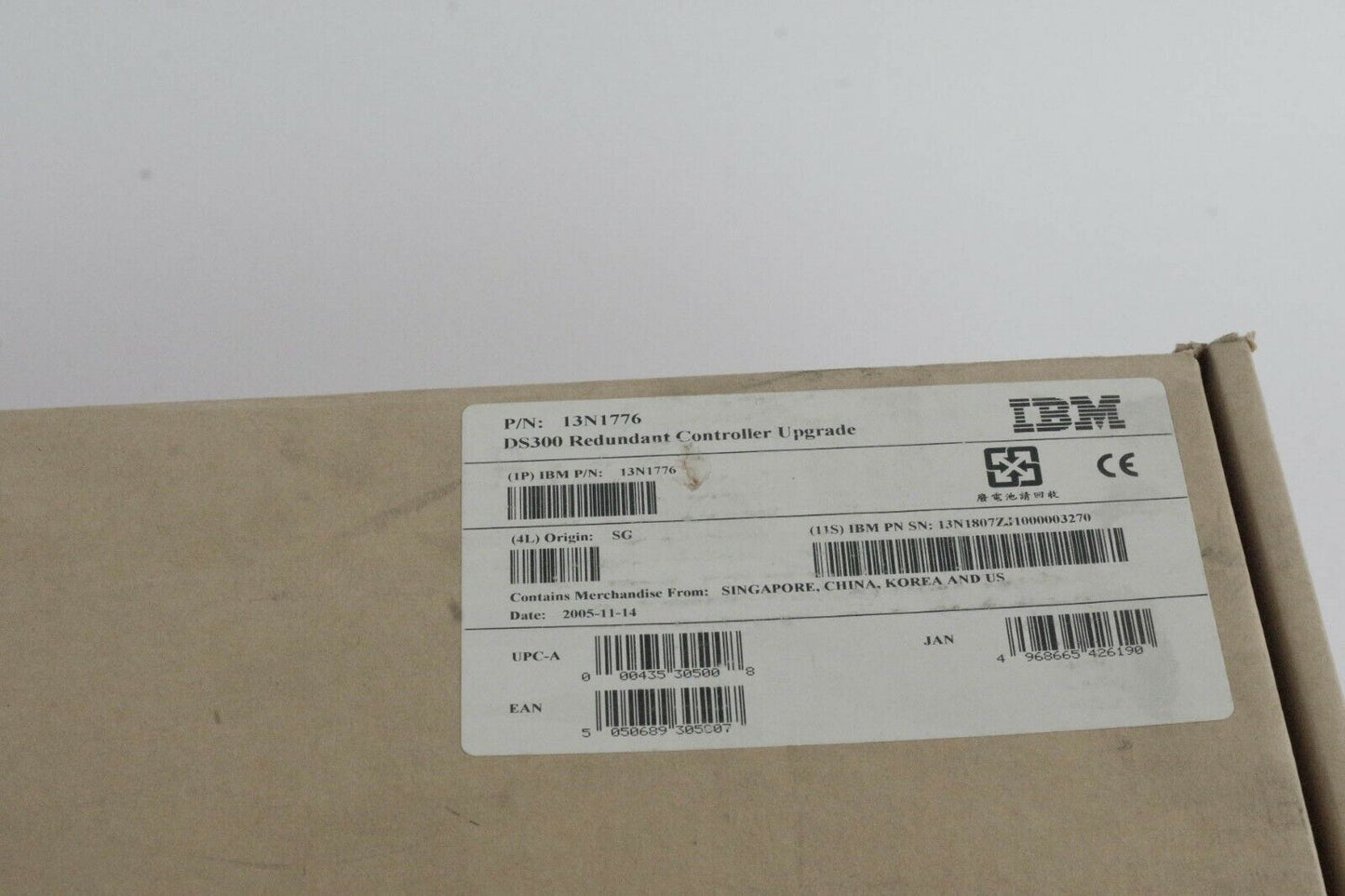 13N1776 IBM DS300 Redundant Controller Upgrade - NEW