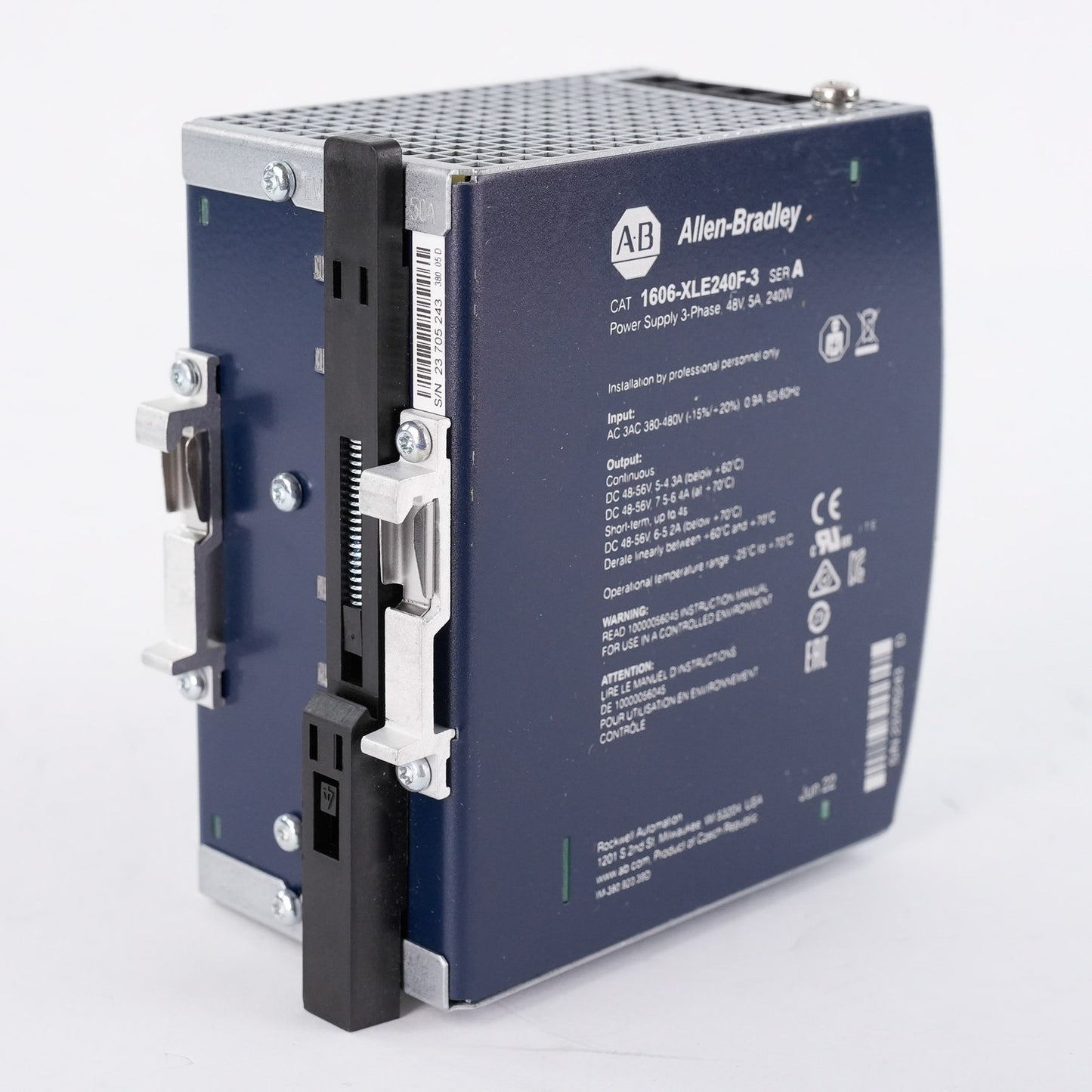 Allen Bradley 1606-XLE240F-3 /A Power Supply 3-Phase 48V 5A 240W 1606XLE240F3