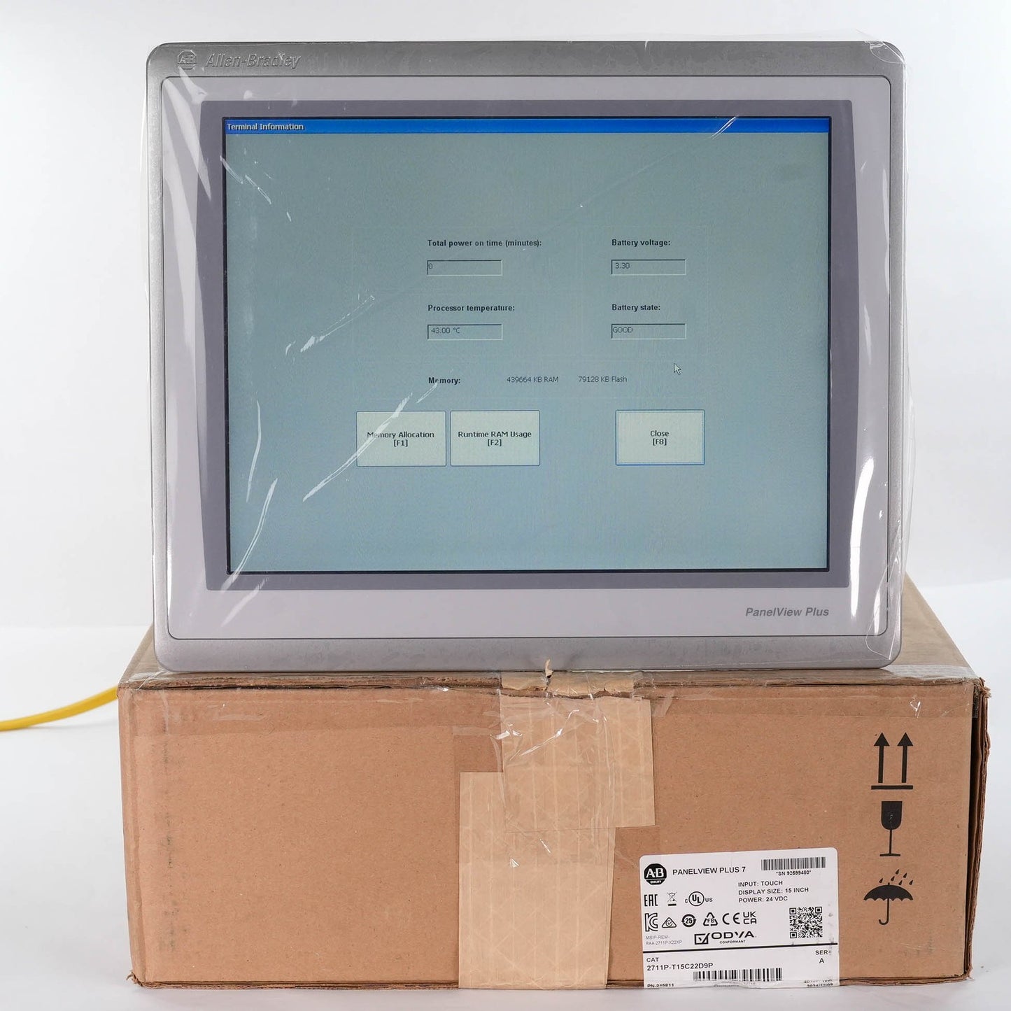 Allen Bradley 2711P-T15C22D9P Ser A PanelView Plus 7 Performance 15in Open Box