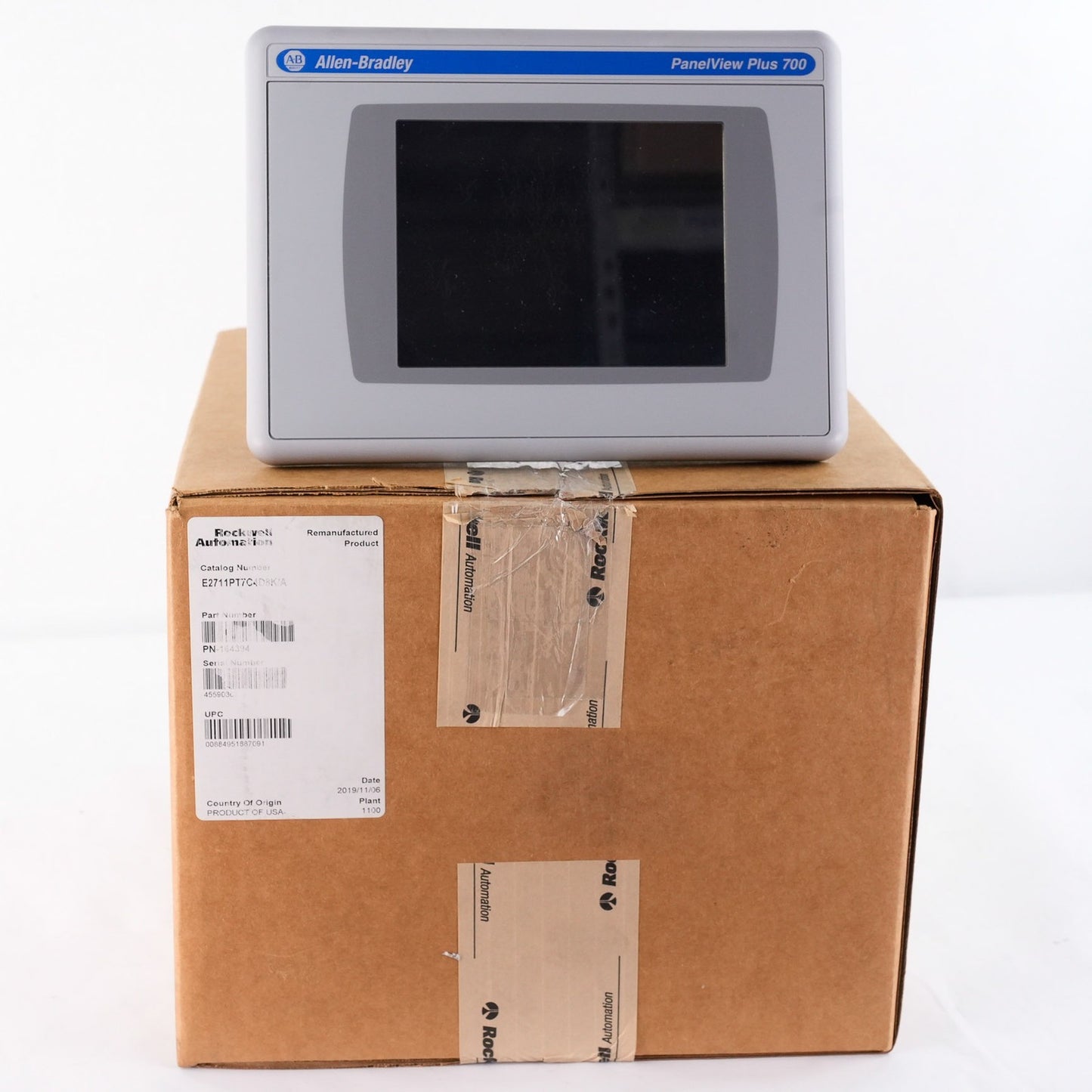 Allen Bradley 2711P-T7C4D8K PanelView Plus 700 + RP8DK/B - AB Remanufactured