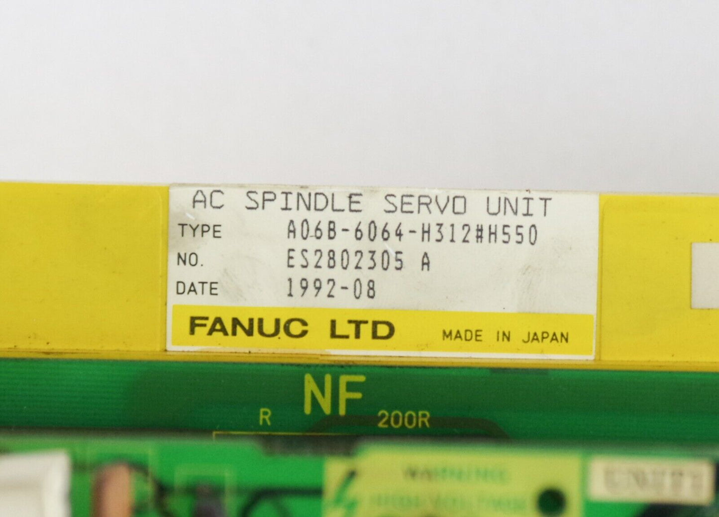 Fanuc A06B-6064-H312#H550 AC Spindle Servo Unit 1992 A20B-2000-0220/48R