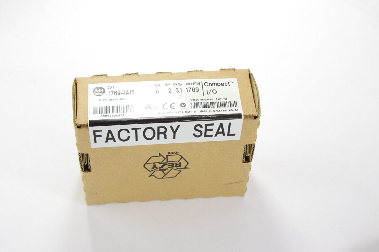 Allen Bradley 1769-IA16 CompactLogix 16pt Input Module SER A - Sealed Surplus