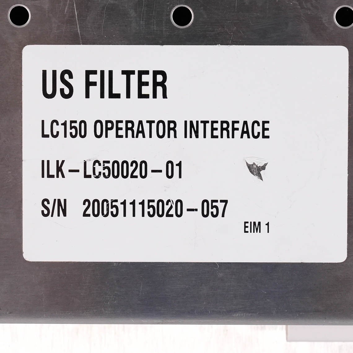 US Filter IntraLink LC150 Operator Interface ILK-LC50020-01 OI Module