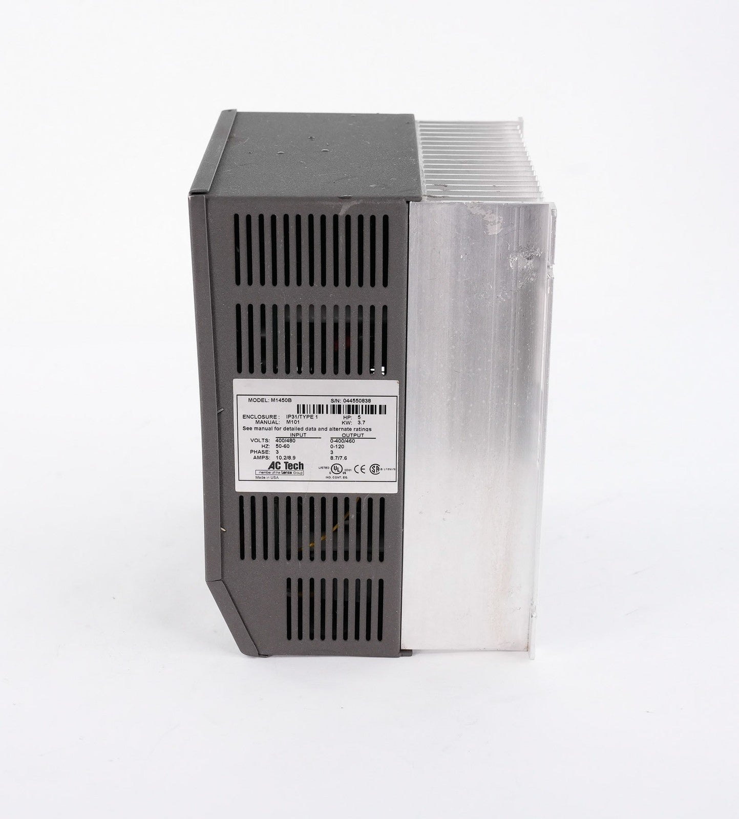 AC Tech M1450B MC Series AC Drive 5HP 480V 3 Phase 7.6A 50/60Hz Lenze