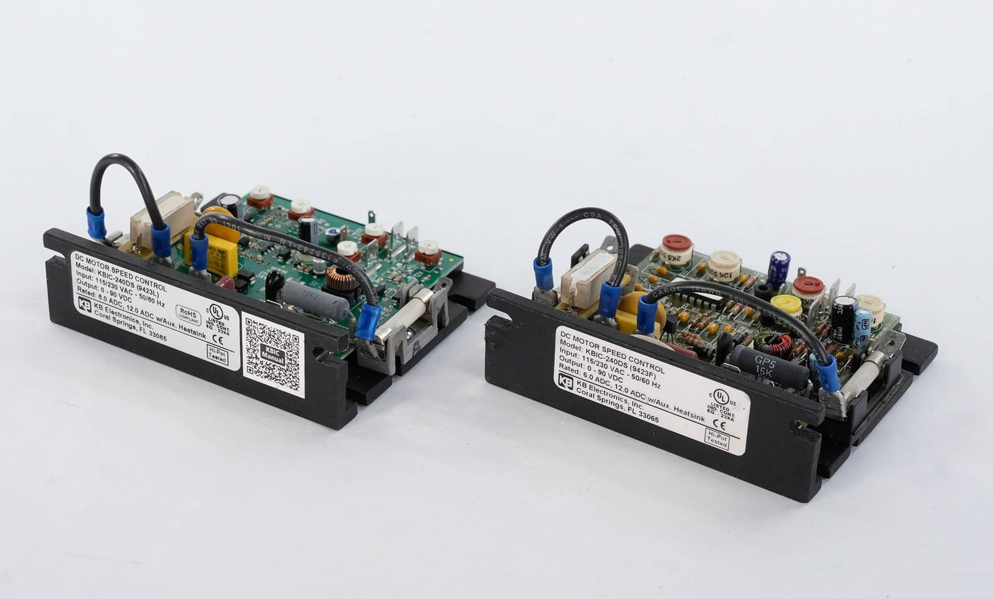 KB Electronics KBIC-240DS (9423L) DC Motor Speed Control 1/50-2 HP KBIC240DS