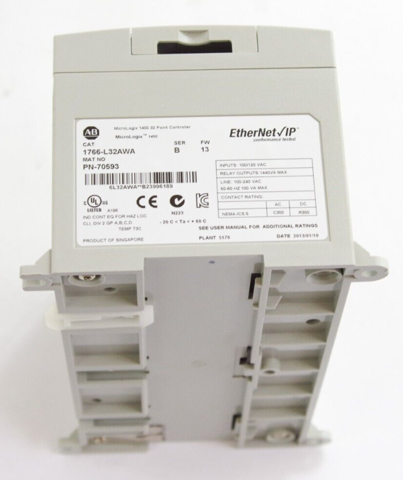 Allen Bradley 1766-L32AWA / 1766L32AWA Ser B MicroLogix 1400 32-Point Controller