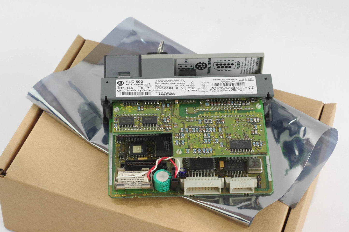 Allen Bradley 1747-L542 /B SLC 500 Processor Control Module w/ OS401/B FRN 9