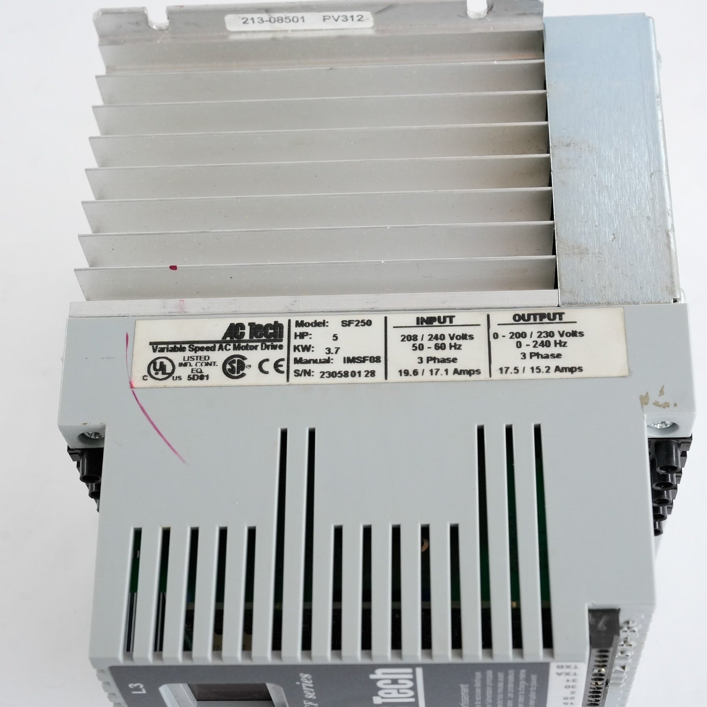 AC Tech SF250 Variable Speed AC Motor Drive SCF Series 5hp 240V