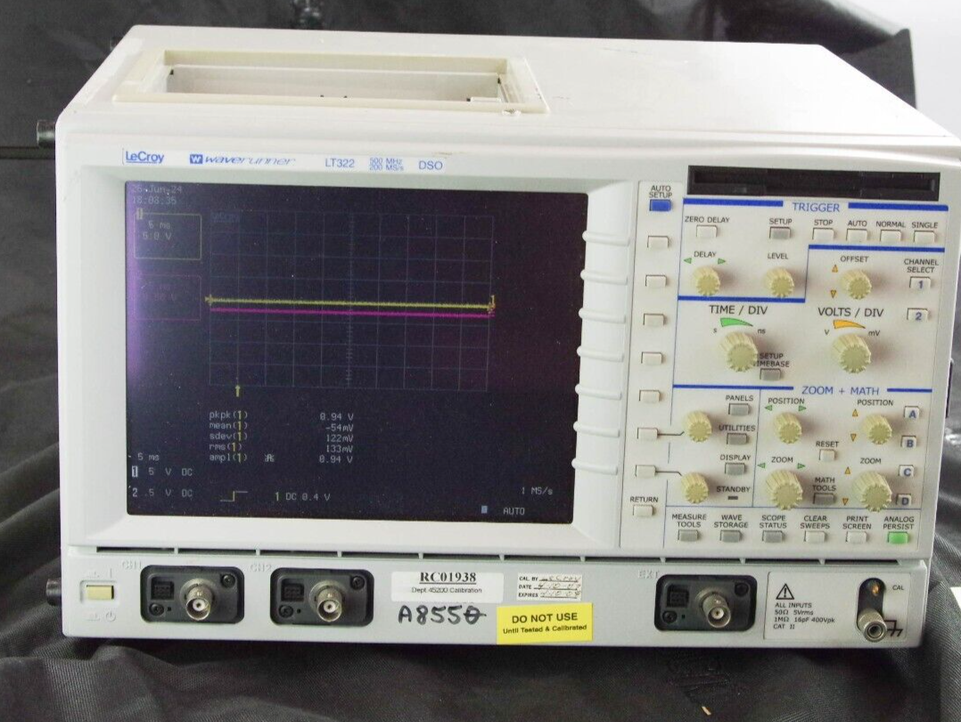 LeCroy LT322 WaveRunner 2 Channel 500MHz 200MS/s Digital Storage Oscilloscope