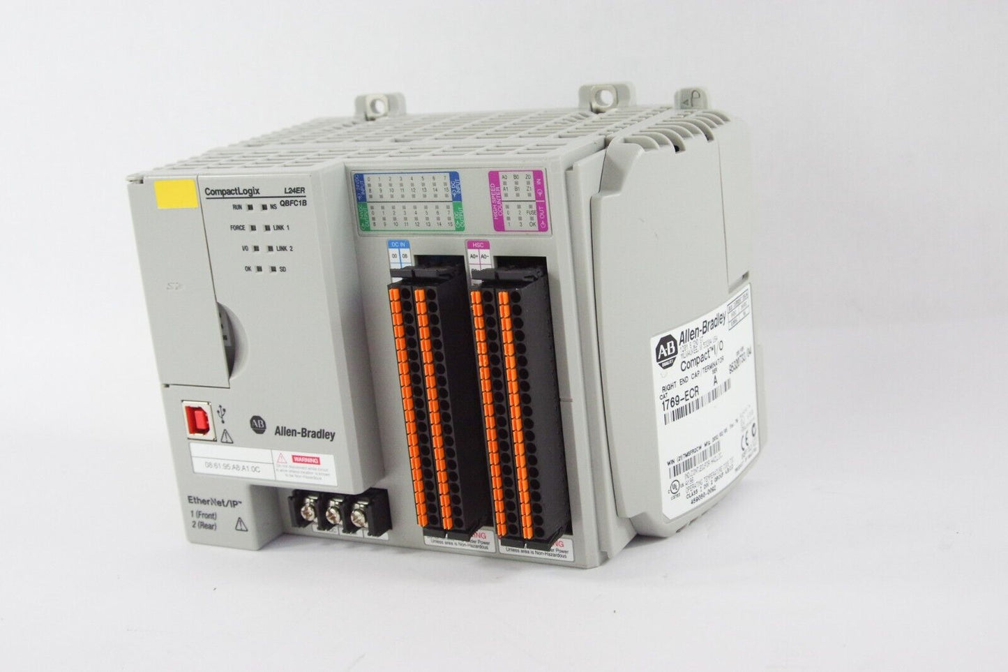 2022 Allen Bradley 1769-L24ER-QBFC1B /A 1769-ECR CompactLogix Controller