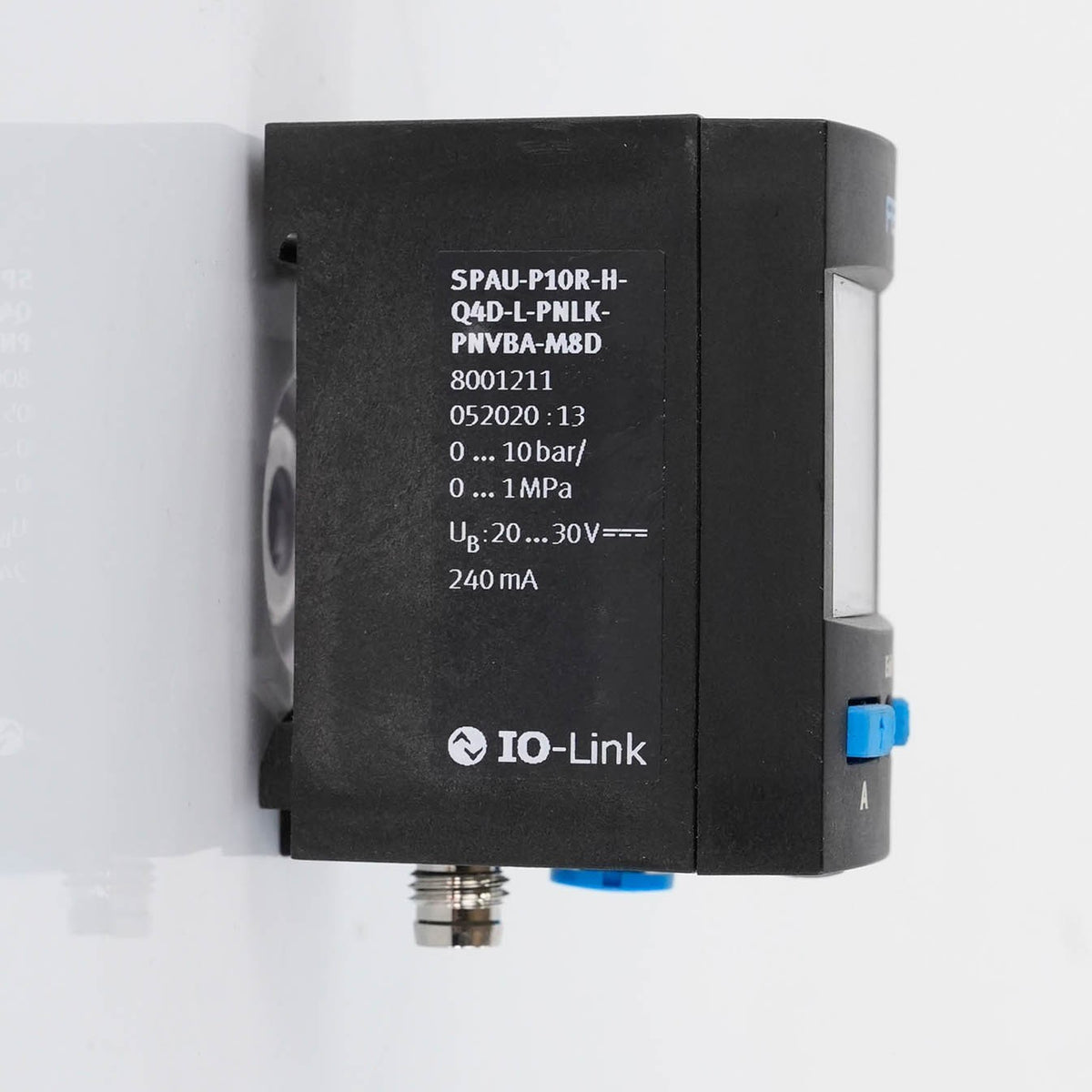Festo SPAU-P10R-H-Q4D-L-PNLK-PNVBA-M8D Pressure Sensor IO-Link 0 to 10 bar M8 4