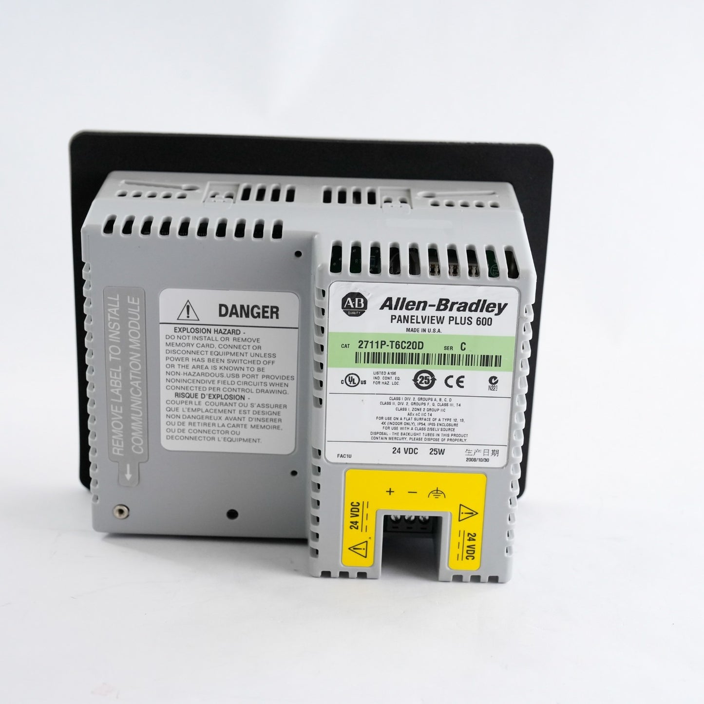 Allen Bradley 2711P-T6C20D Ser C Panelview Plus 600 Terminal - Refurbished