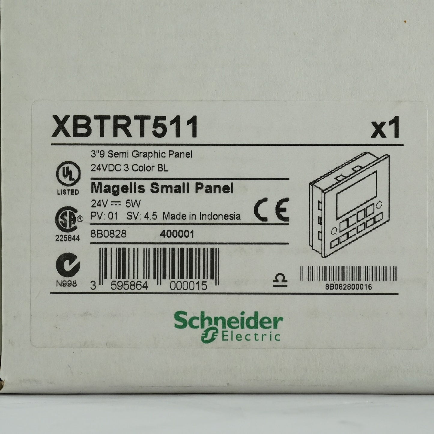 Schneider Electric XBTRT511 Magelis Operator Interface Panel - Open Box