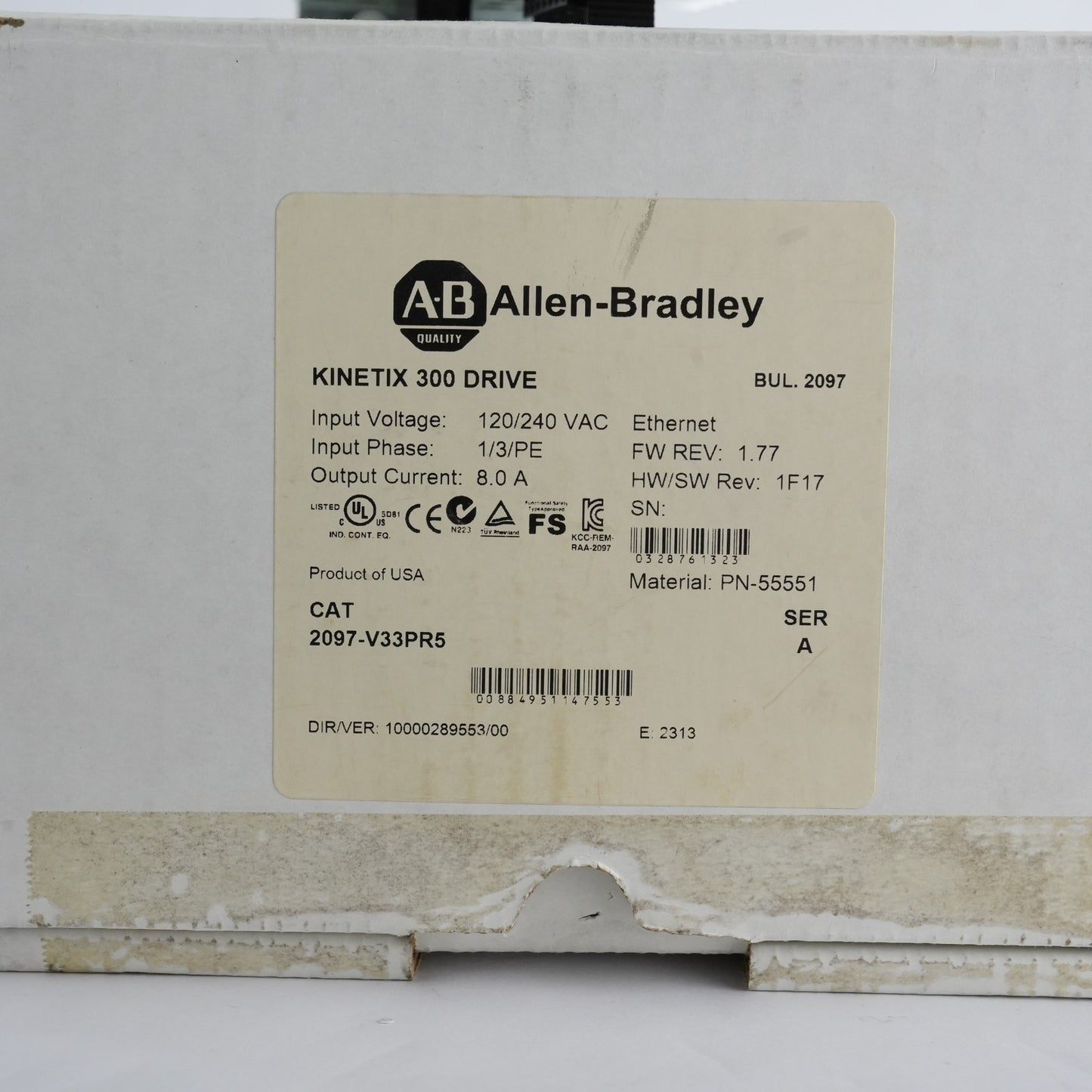Allen Bradley 2097-V33PR5 /A Kinetix 300 Servo Drive - Open Box