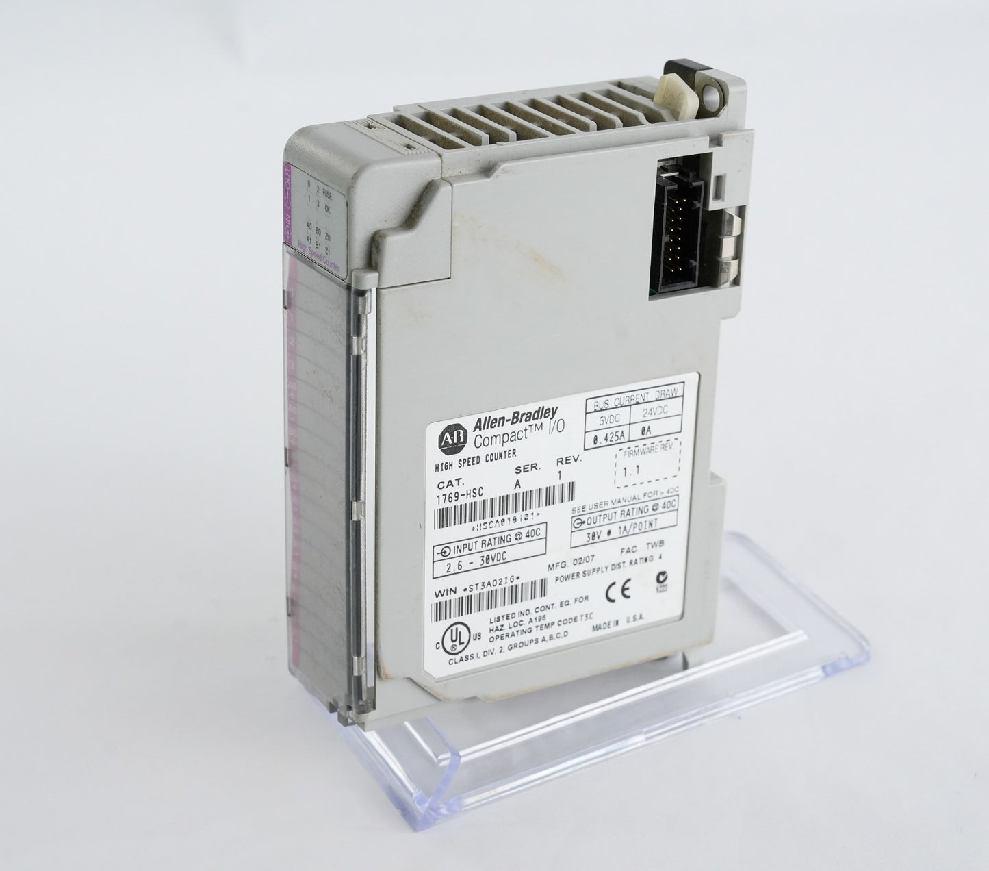 Allen-Bradley 1769-HSC /A Rev 1 Compact I/O High Speed Counter 1769HSC