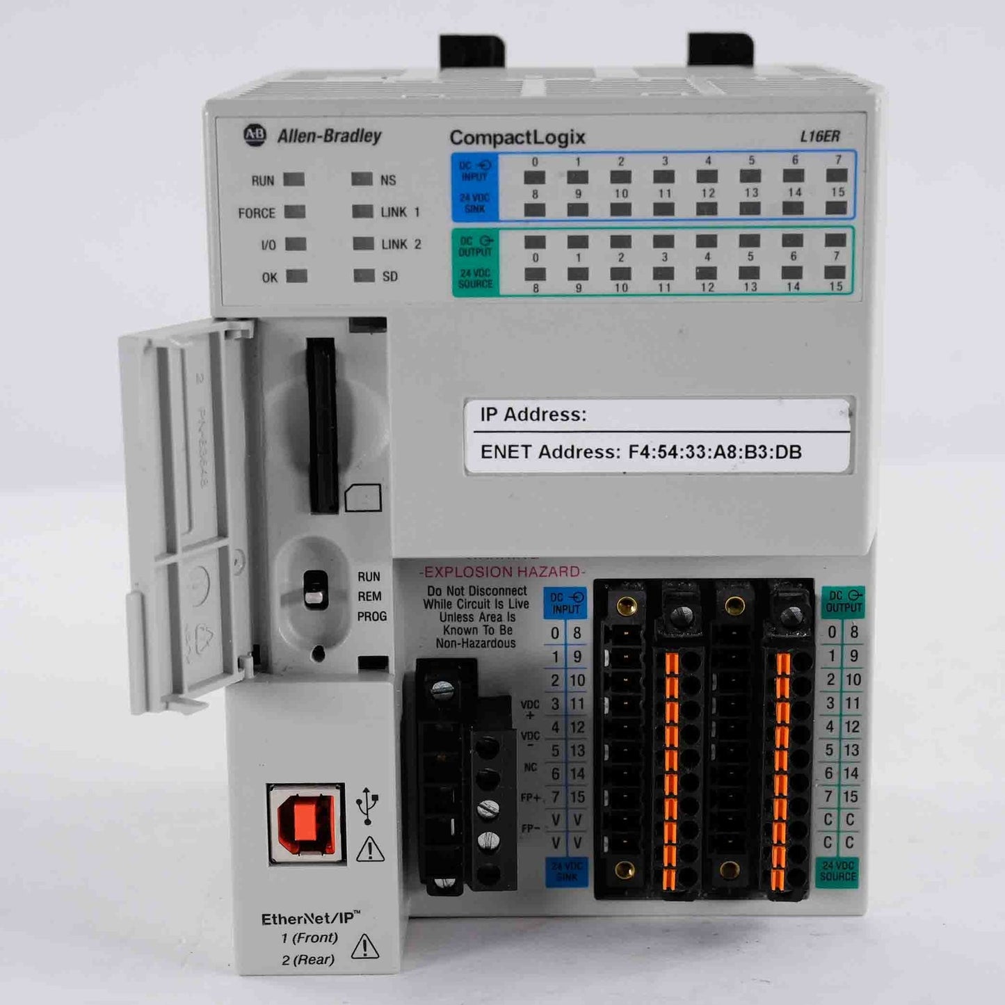 Allen-Bradley 1769-L16ER-BB1B /B CompactLogix L16ER Controller 1769L16ERBB1B