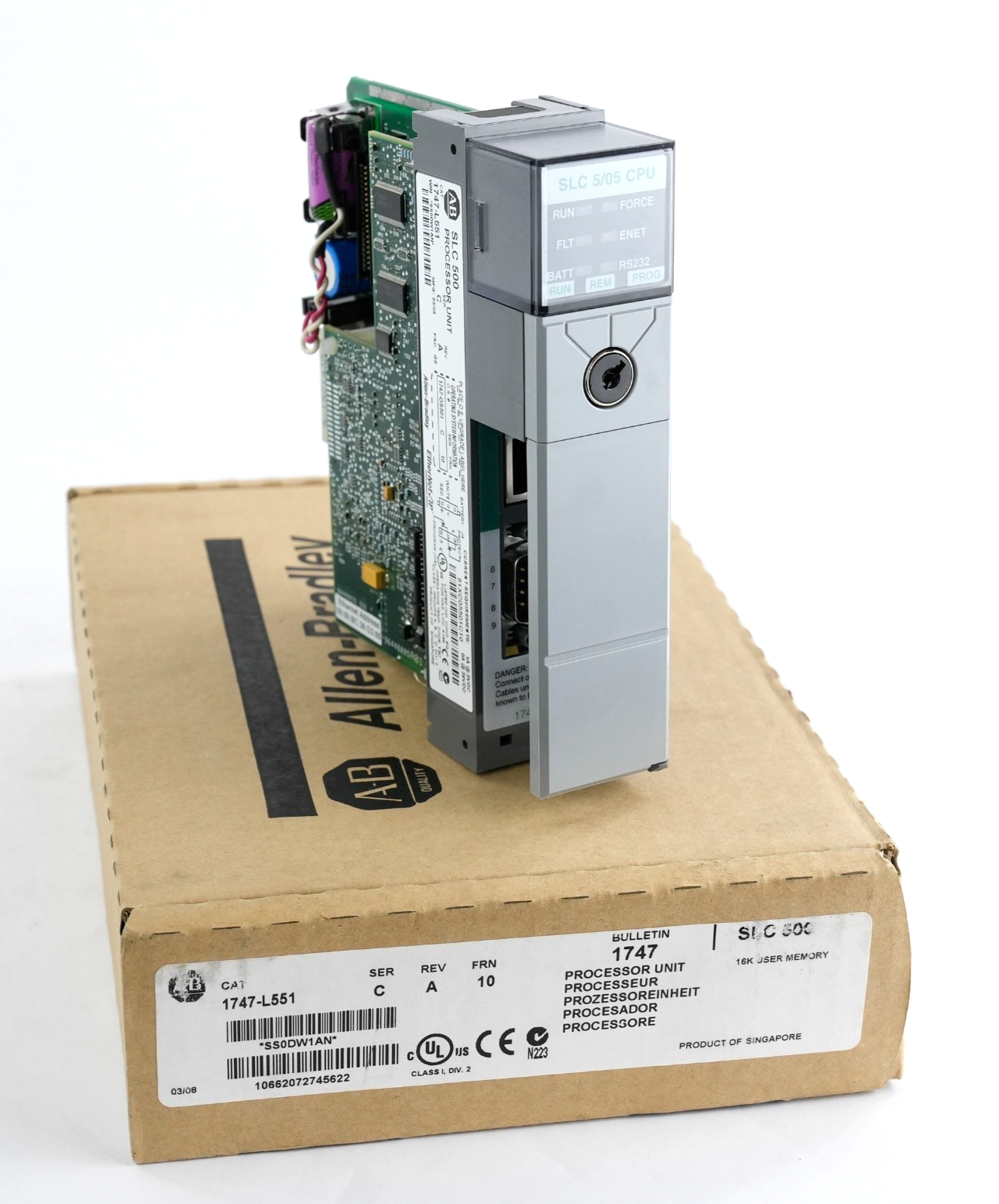 Allen Bradley 1747-L551 /C Rev A SLC 500 Processor Unit OS501/C Refurbished