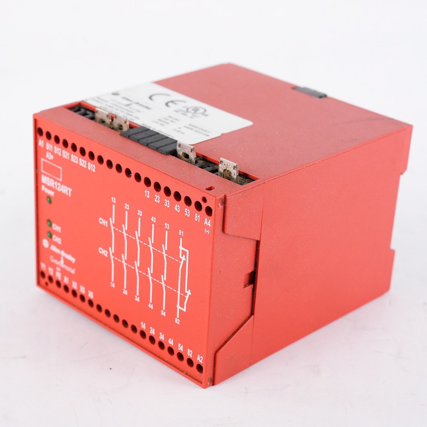 Allen Bradley 440R-G23108 /A Guardmaster MSR124RT Safety Relay 115VAC 250V 5A