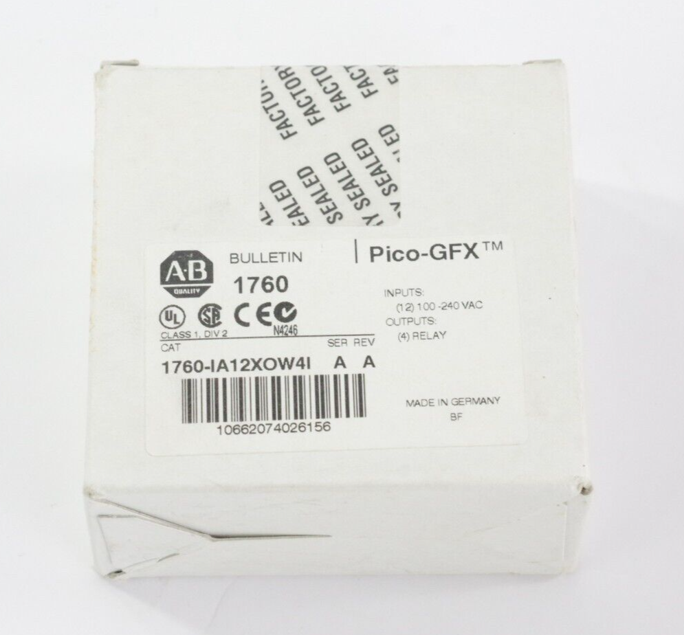 Allen Bradley 1760-IA12X0W4I Ser A / 1760-IA12XOW4I  Pico Controller - Sealed