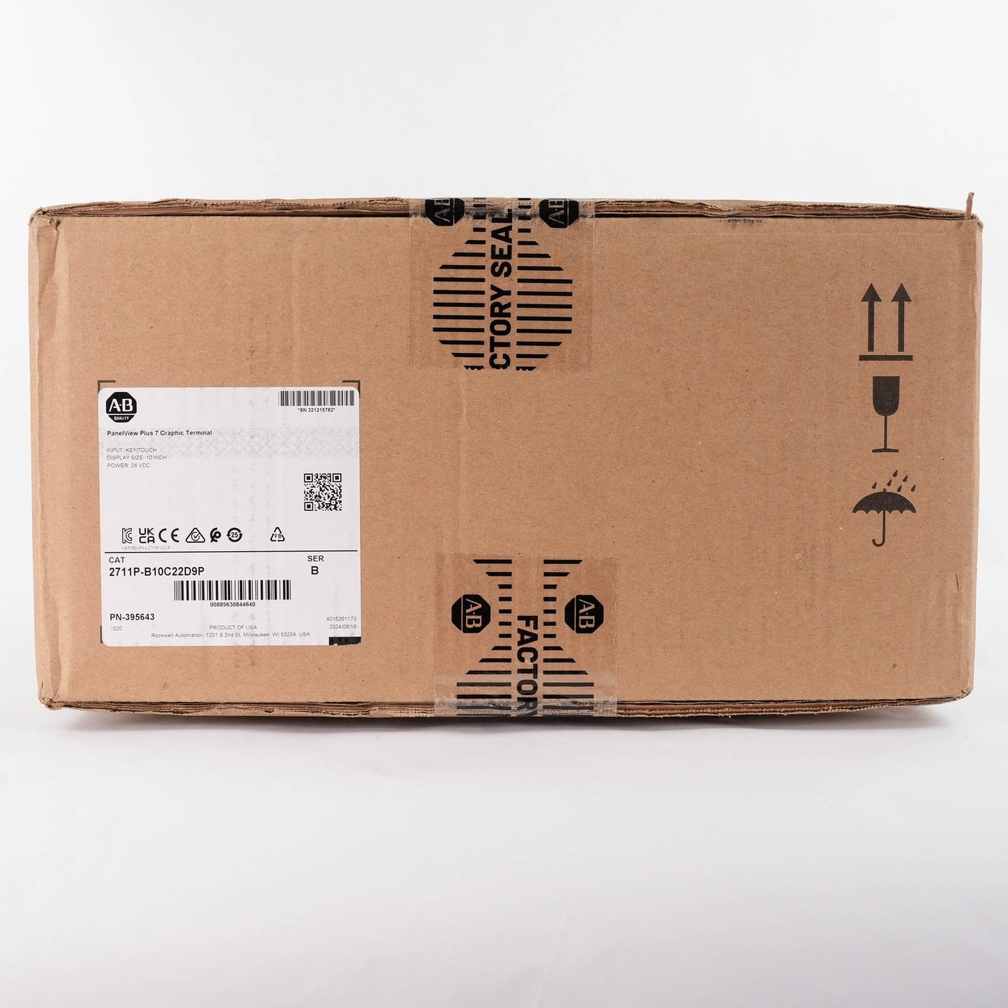 Allen Bradley 2711P-B10C22D9P Ser B PanelView Plus 7 10.4 2711PB10C22D9P Sealed