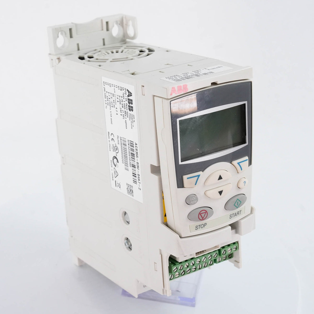 ABB ACS355-03U-04A7-2 AC Drive 3-Phase 240V 1HP 4.7A IP20 ACS35503U04A72 VFD