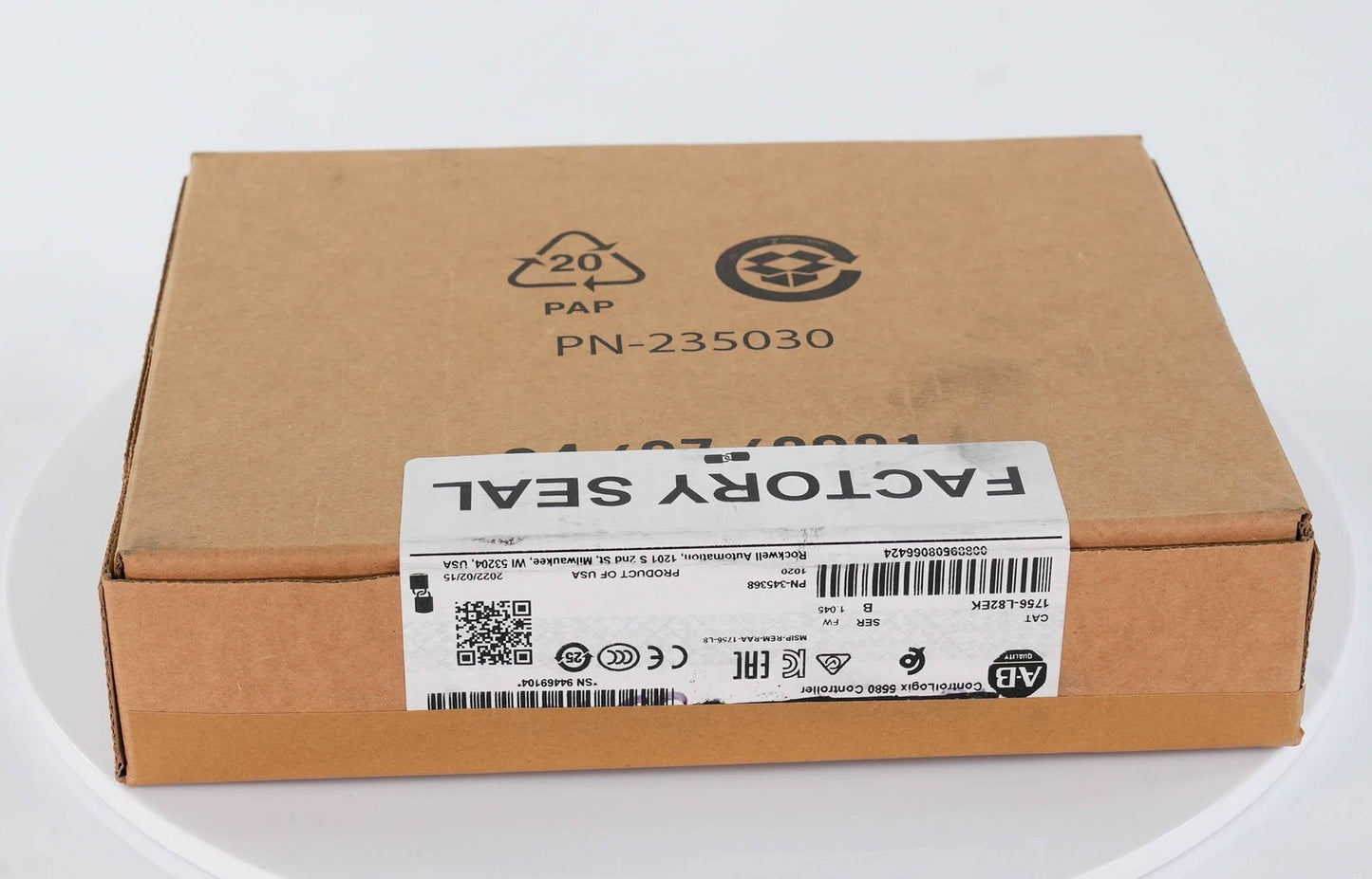 Allen Bradley 1756-L82EK Ser B ControlLogix 5580 5MB Controller 1756L82EK