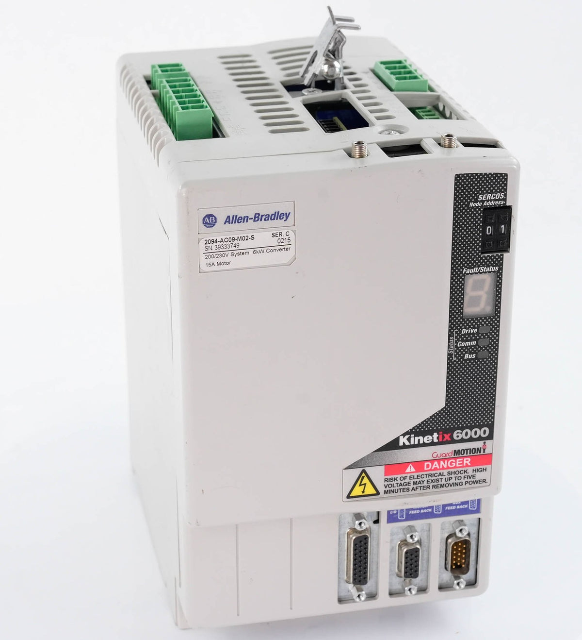 Allen Bradley 2094-AC09-M02-S Ser C Kinetix 6000 400V 9A AM Axis Module Refurb