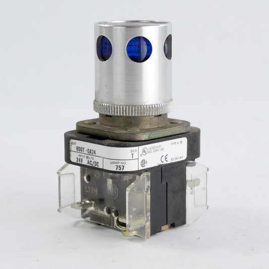 Allen Bradley 800T-QA24 /T Push Button Blue 24V AC/DC 800TQA24