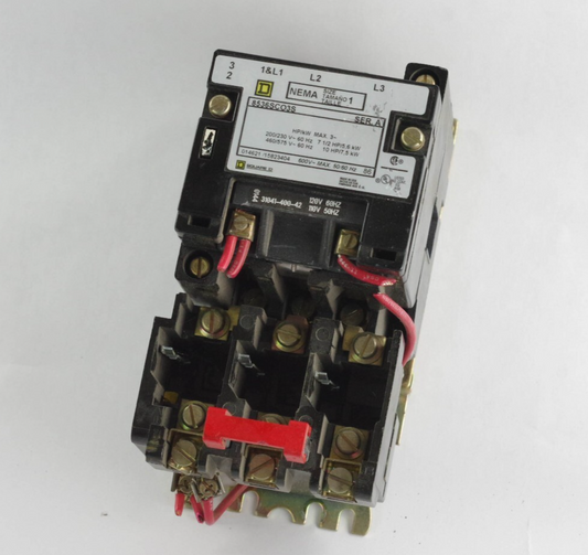 Square D 8536SCO3S Motor Starter Nema 1 27A 3P 600V Coil 110/120V