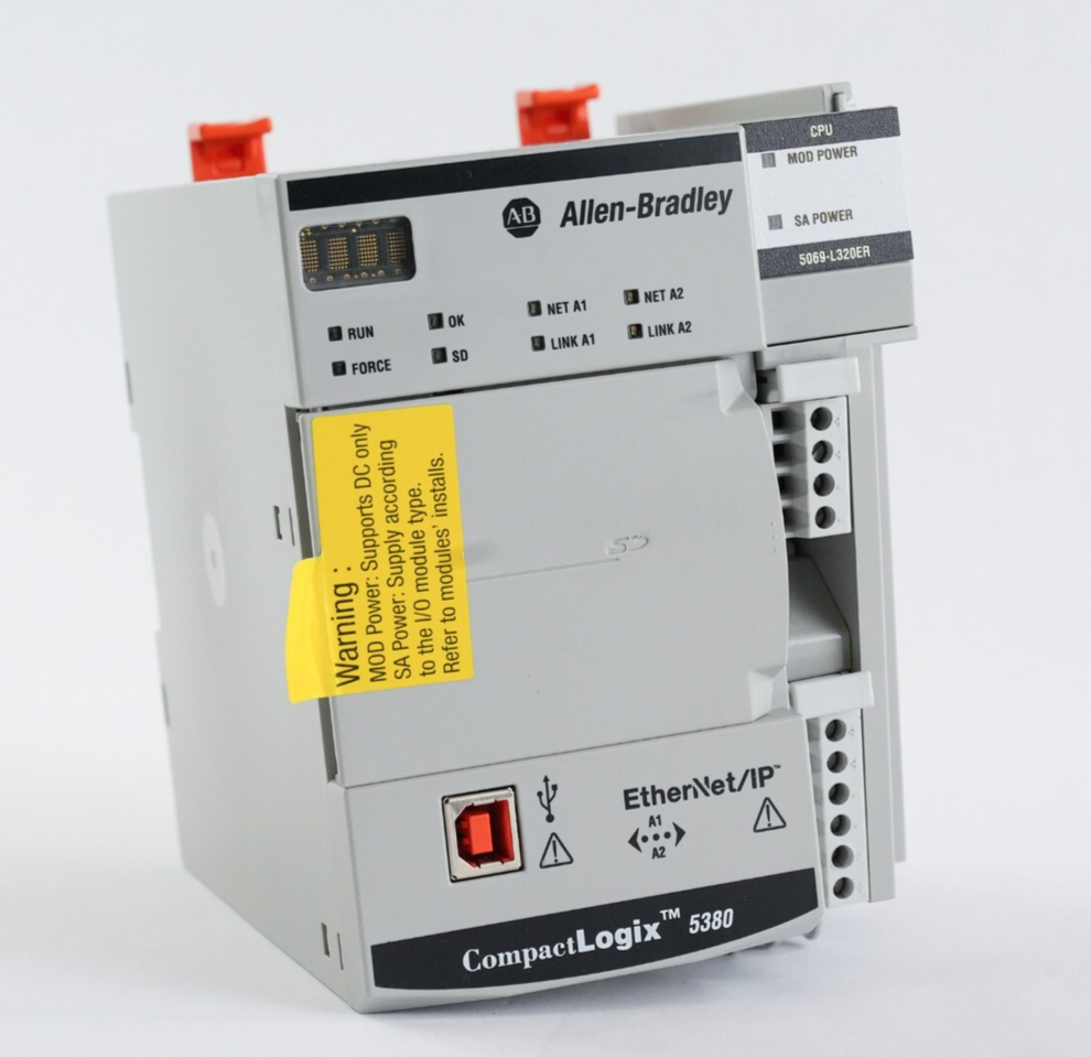 Allen Bradley 5069-L320ER /A CompactLogix 5380 Controller 2MB CPU PLC ...