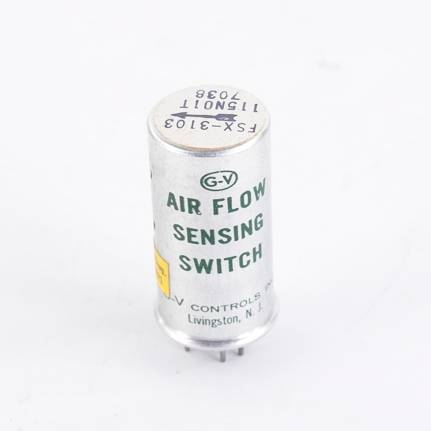 G-V Controls FSX-3103 Air Flow Sensing Switch 115N01T 7038 Lightly Used