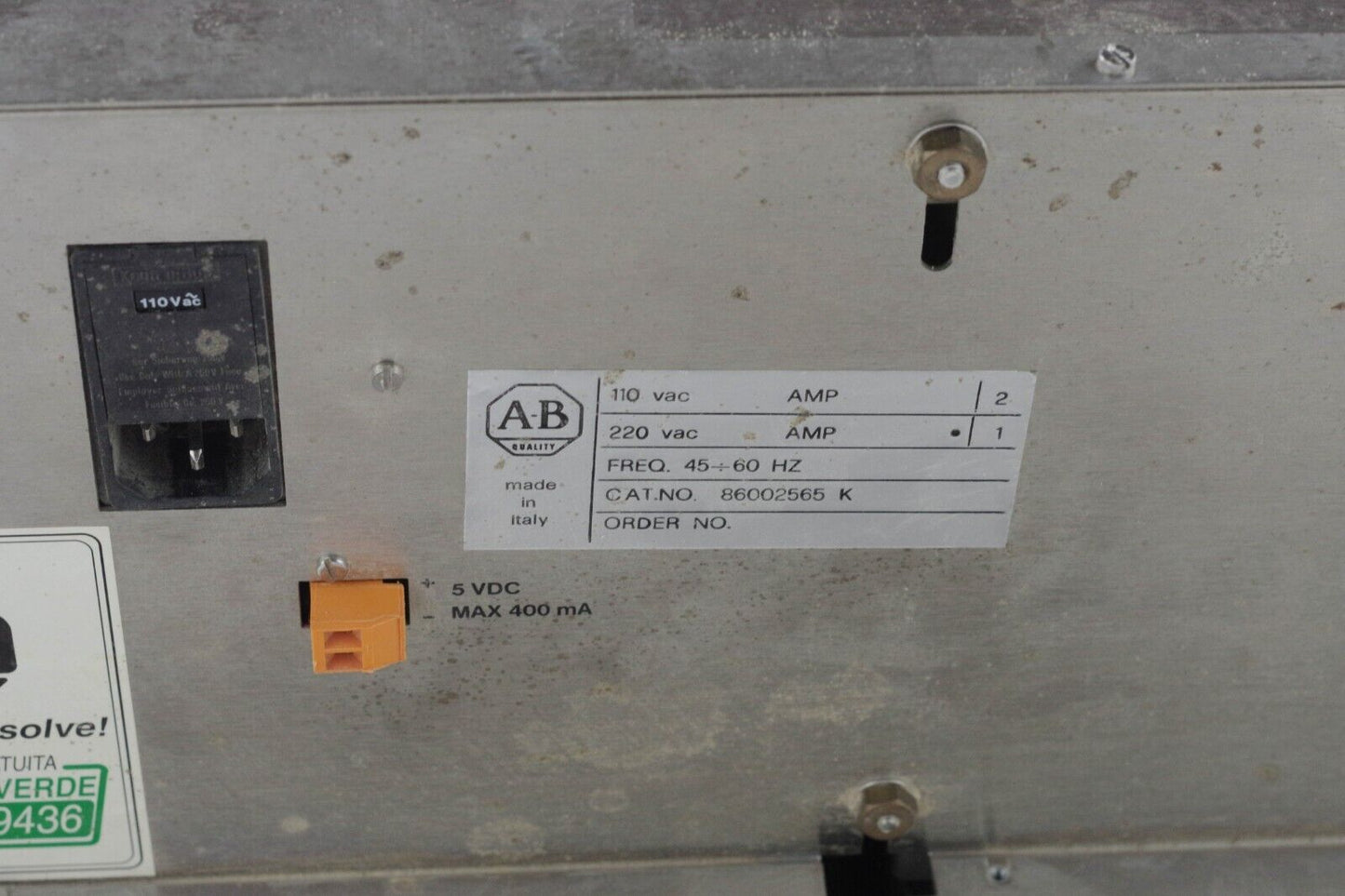 Allen Bradley OSAI 86002565 K 8600 Operator Panel / 86002565K