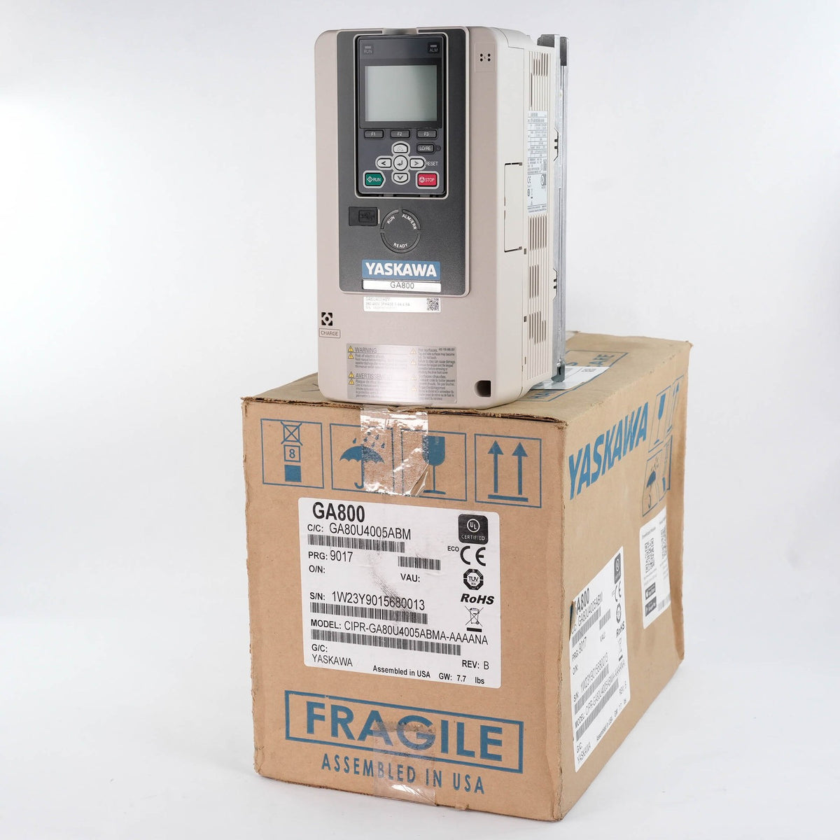 Yaskawa CIPR-GA80U4005ABMA-AAAANA GA800 AC Drive 480V 3PH 5HP 4.8A GA80U4005ABMA